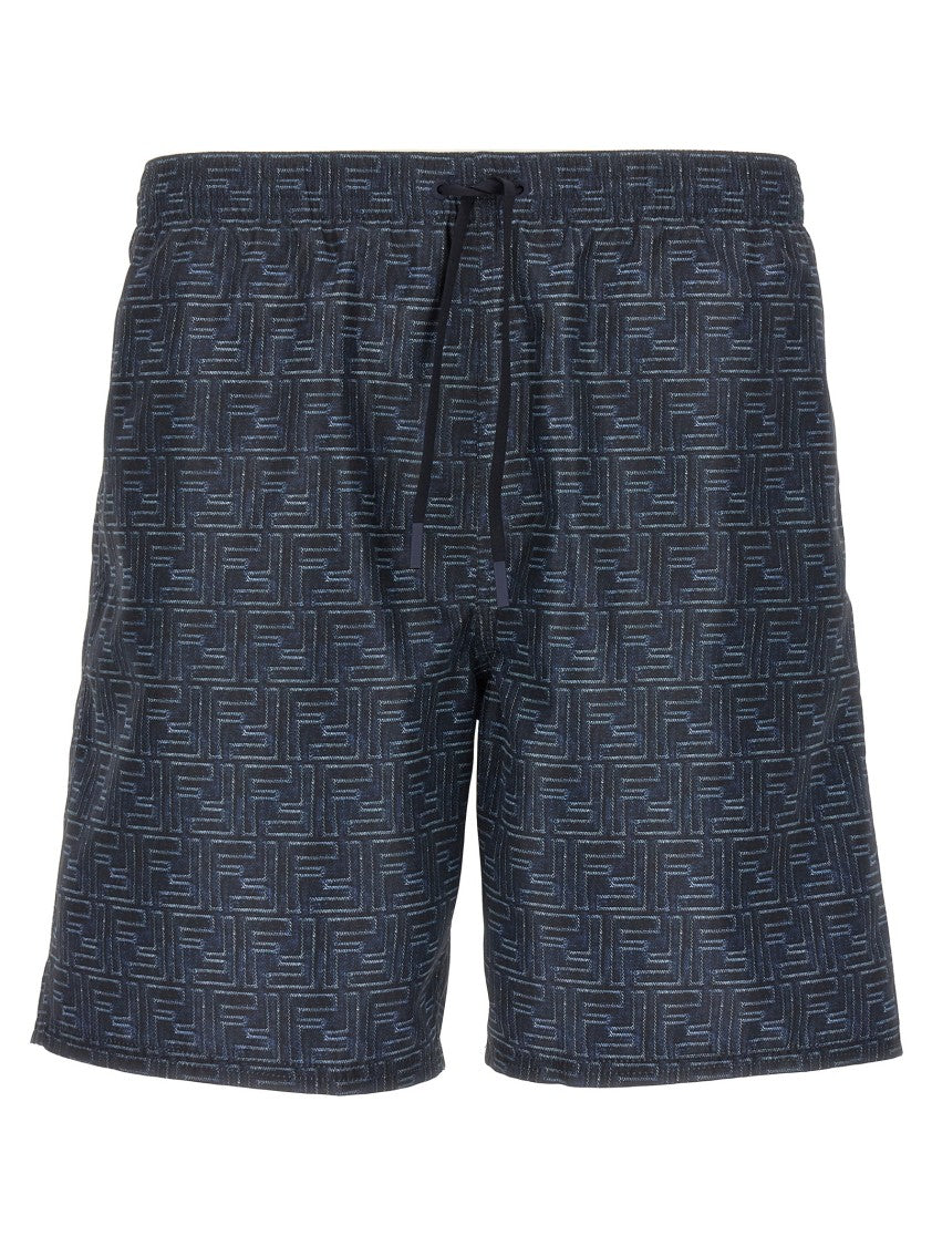 Fendi Denim Effect Swimsuit