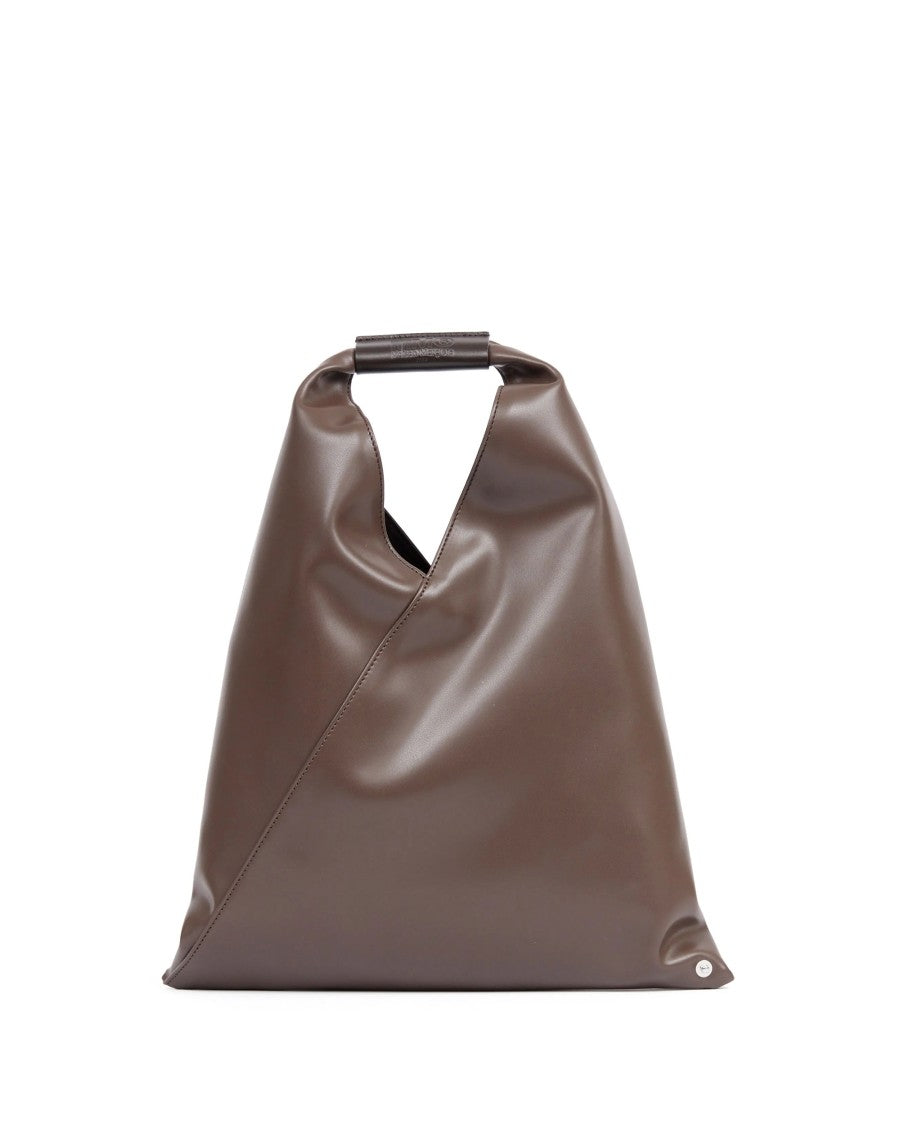 Mm6 By Maison Margiela Triangular Brown Bag With Structured Handle