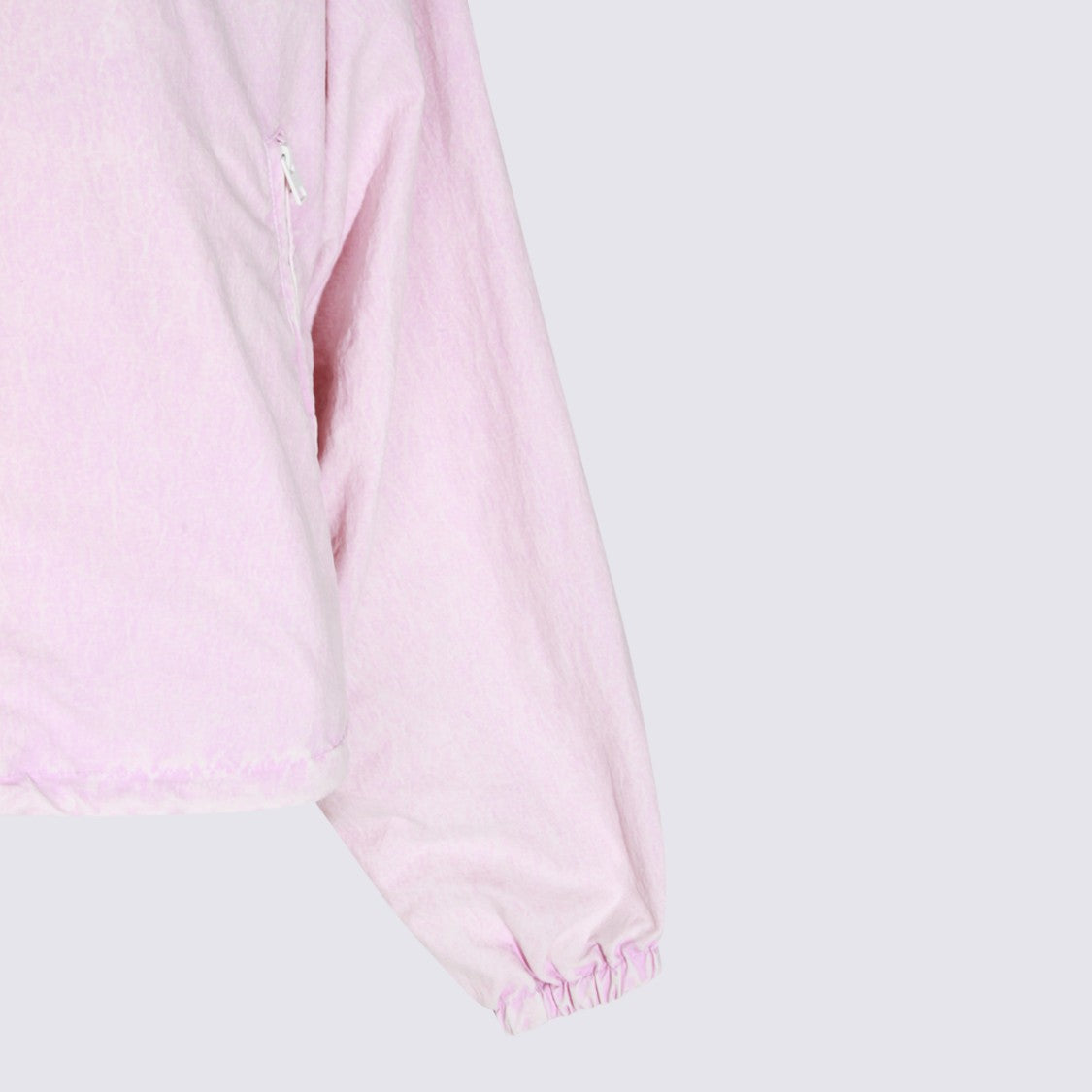 Diesel Cropped Pastel Pink Jacket With High Collar