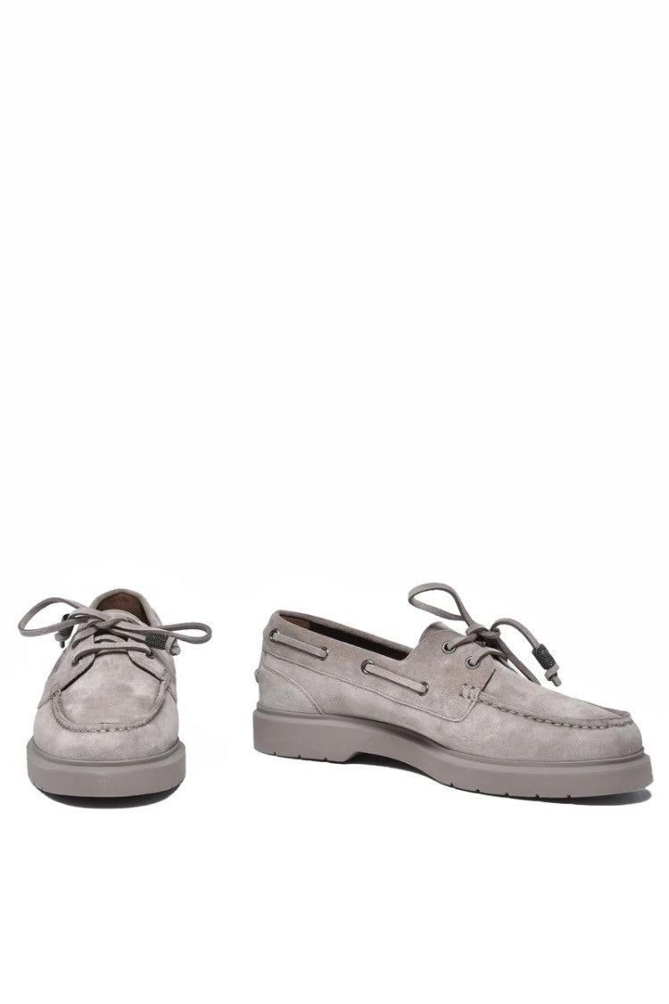 Brunello Cucinelli Suede Loafers Rubber - Grey