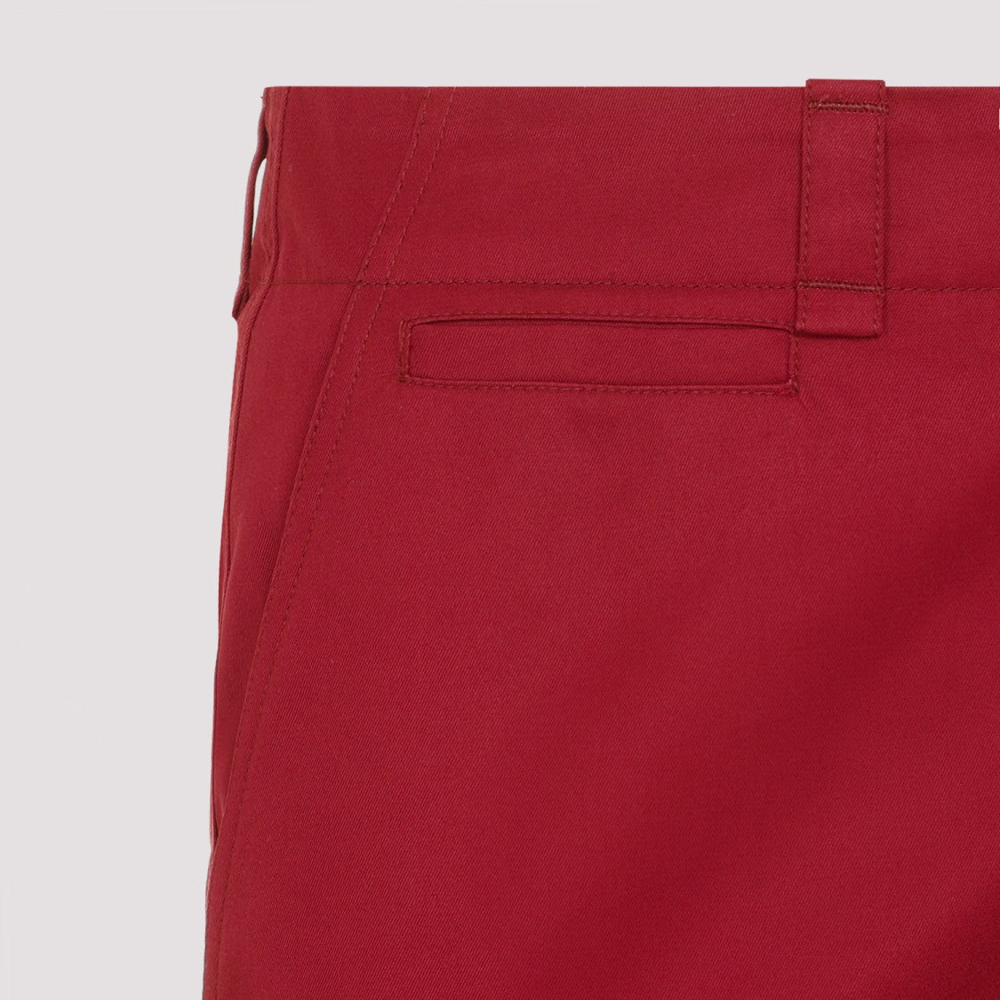 Saint Laurent Rouge Cotton Pants