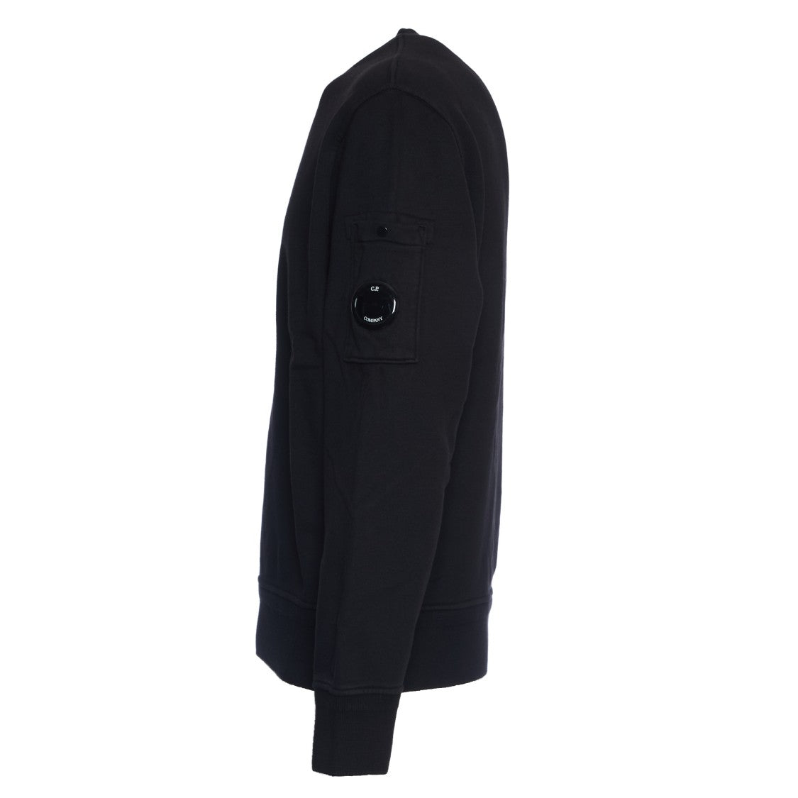 C.P. Company Cotton Diagonal Fleece Crew Neck Sweatshirt