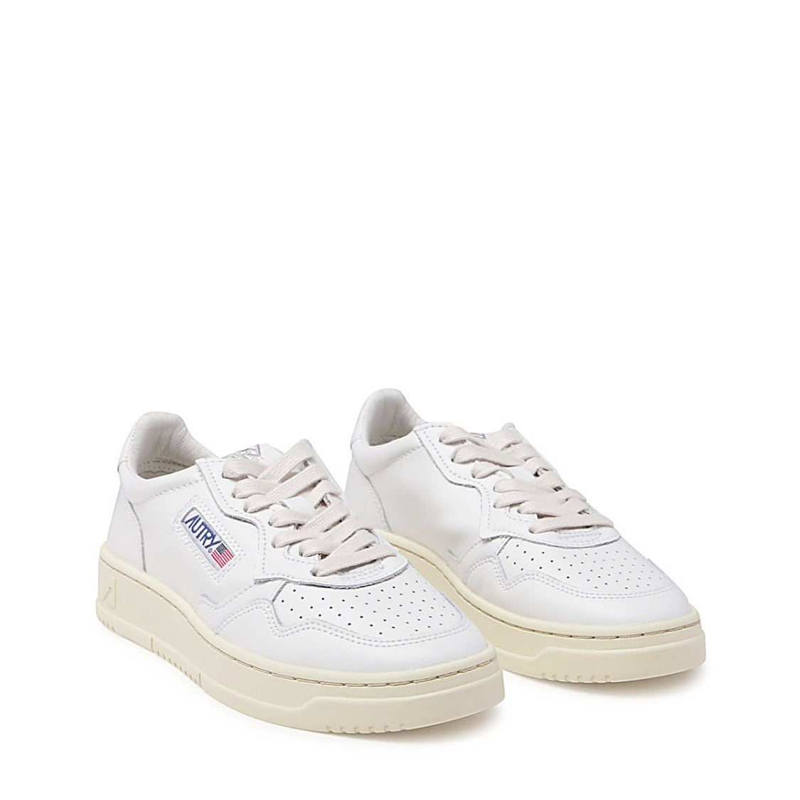 Autry White Leather Medalist Low Sneakers