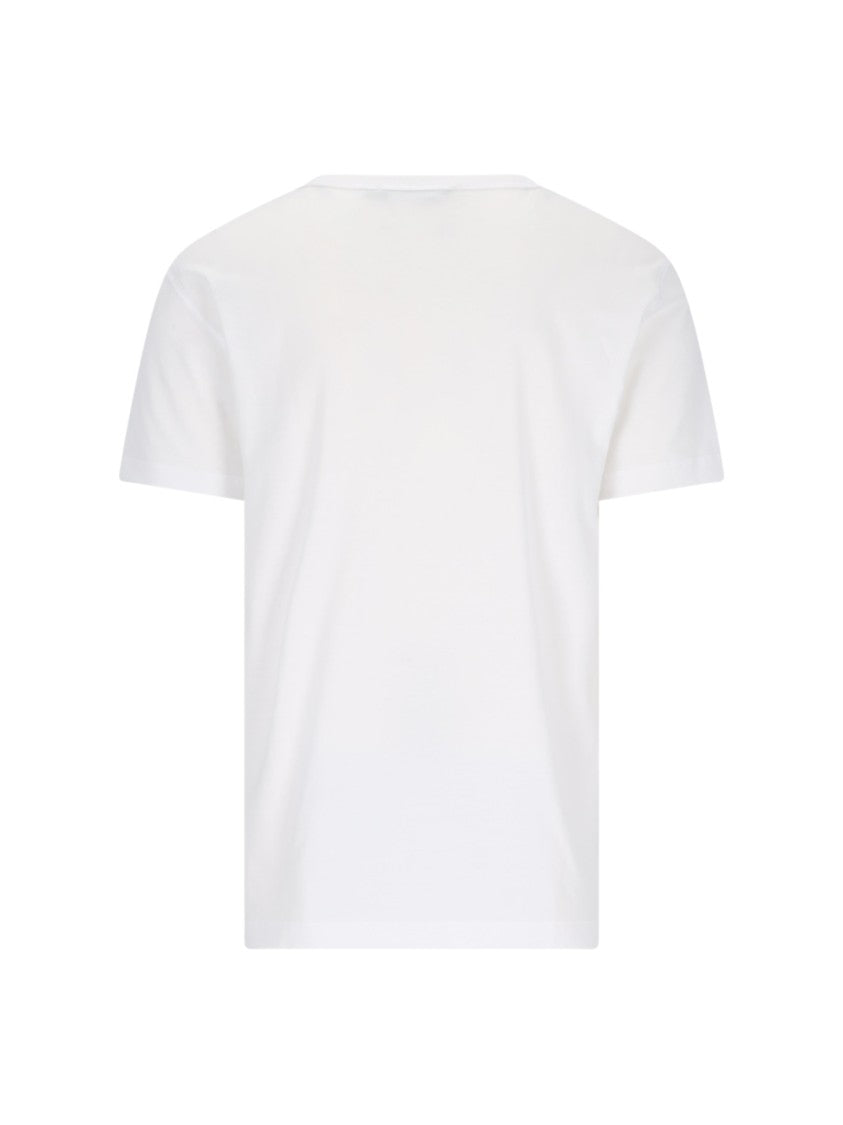 Dolce & Gabbana Short-Sleeve Cotton Jersey T-Shirt With Metal Plaque