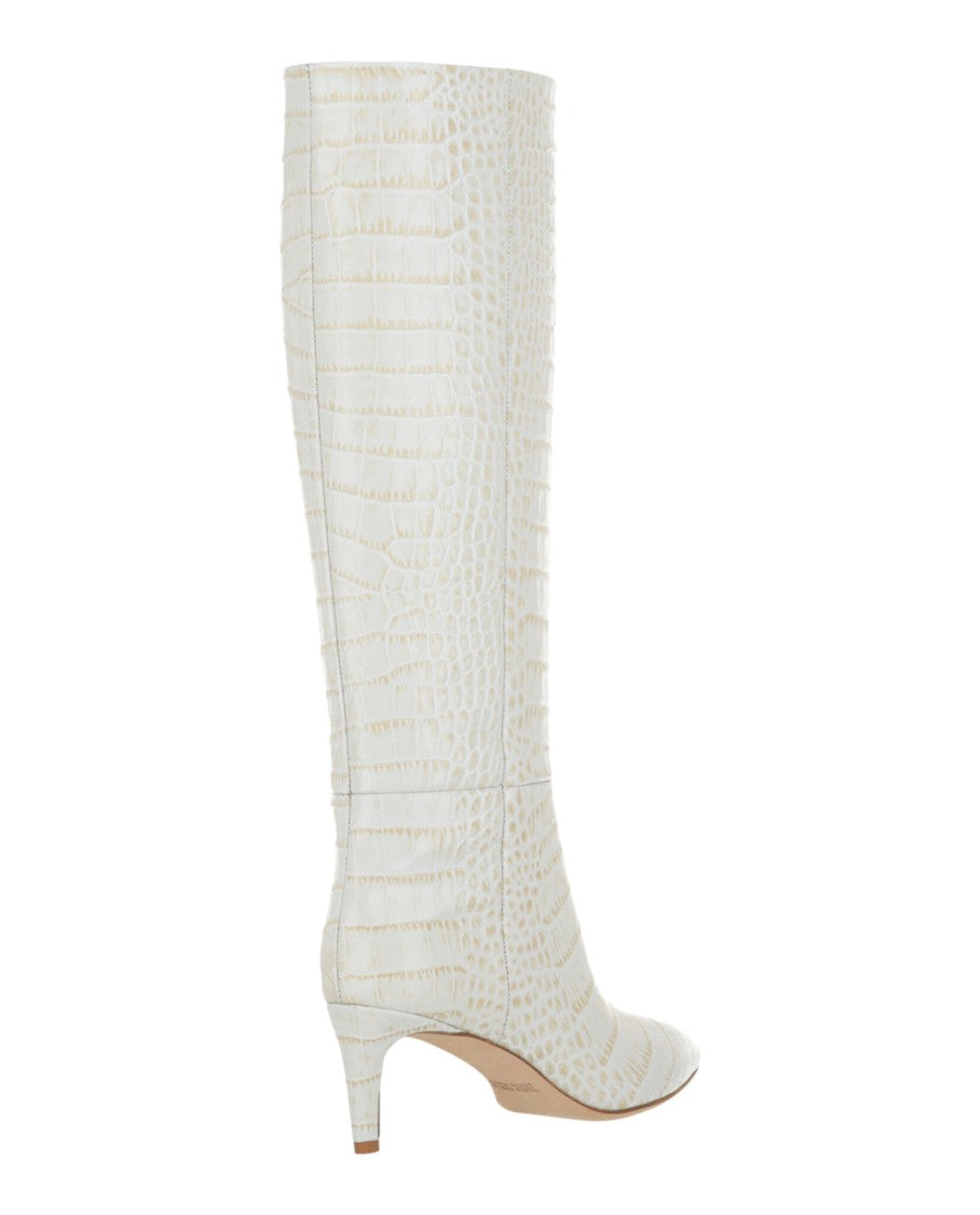 Paris Texas Croco-Embossed Knee-High Boots