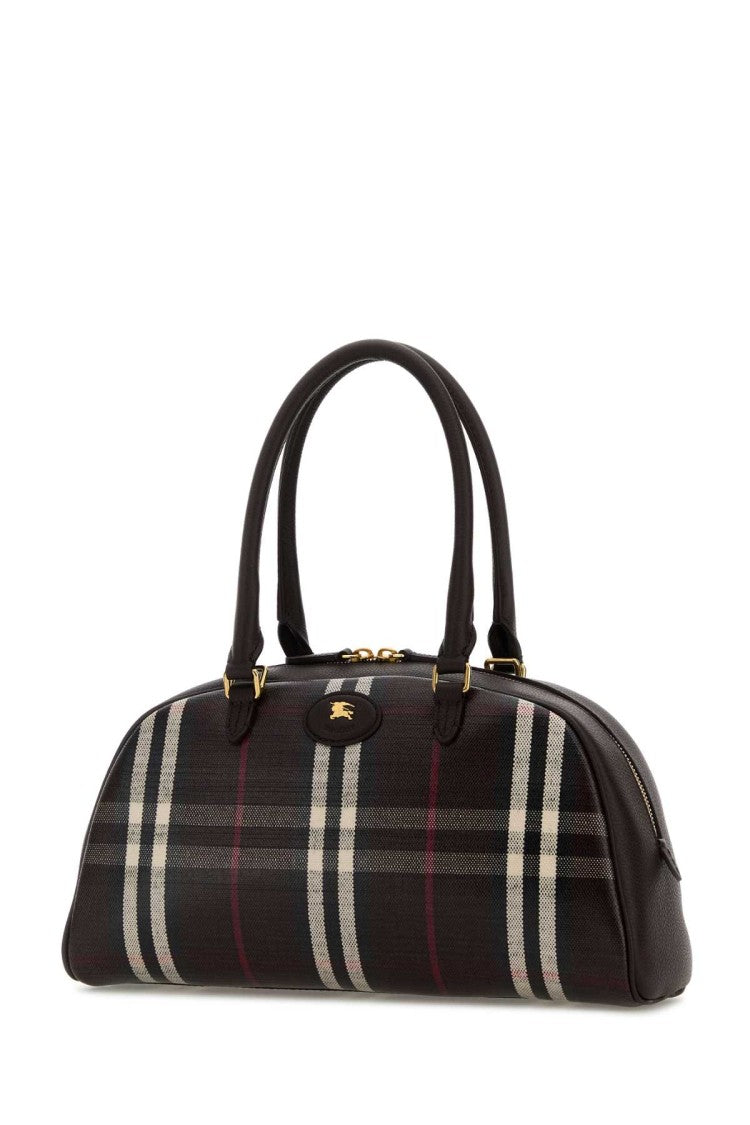 Burberry Printed Canvas Medium Highlands Handbag