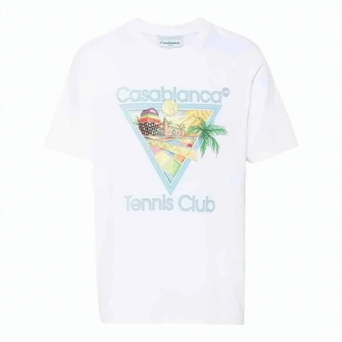 Casablanca Relaxed Fit Graphic Print T-Shirt With Triangular Design
