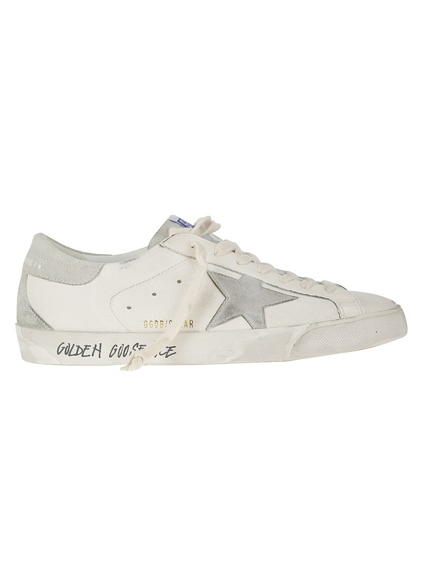 Golden Goose Distressed White Sneakers