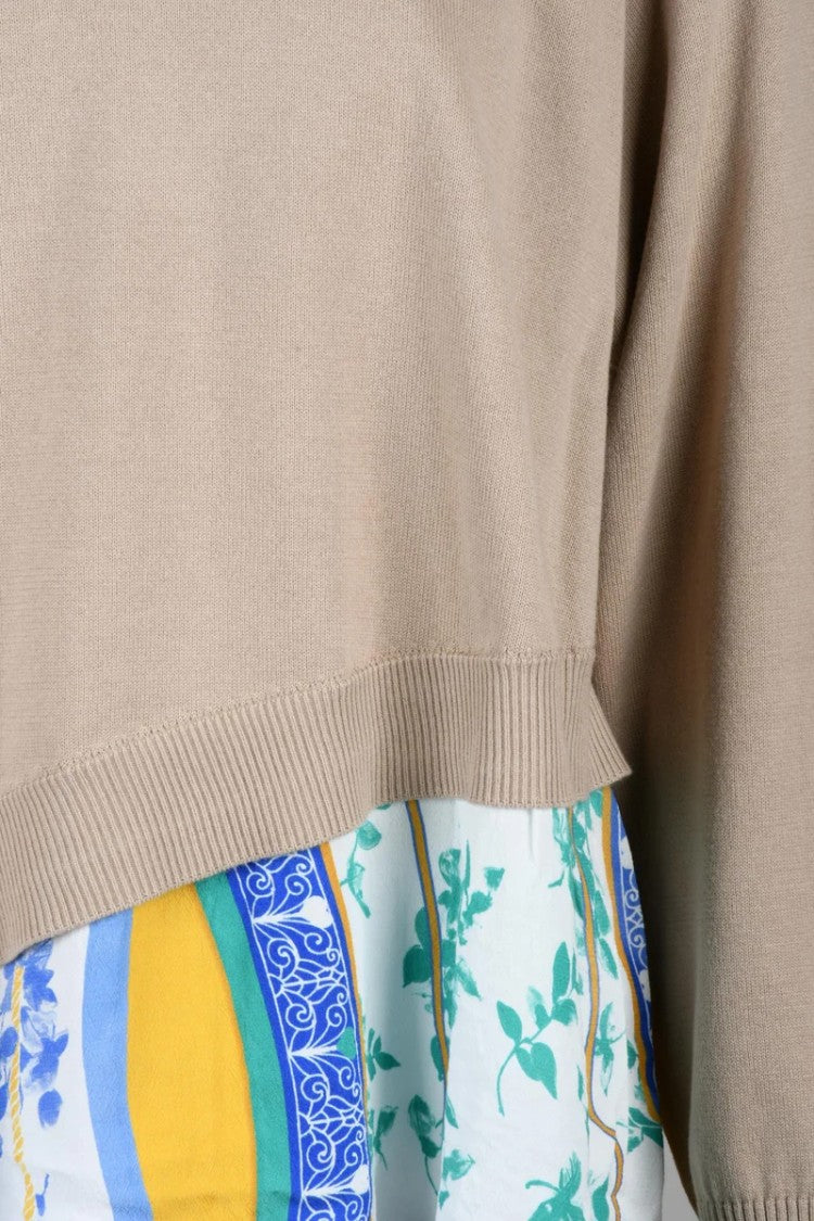Mo5ch1no Jeans Crewneck Sweater Cotton - Beige