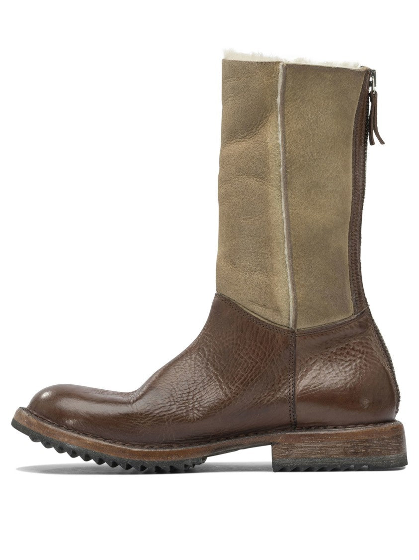 Moma "Rick" Zippered Ankle Boots