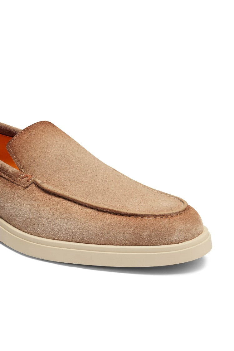 Santoni Suede Slip-On Shoes