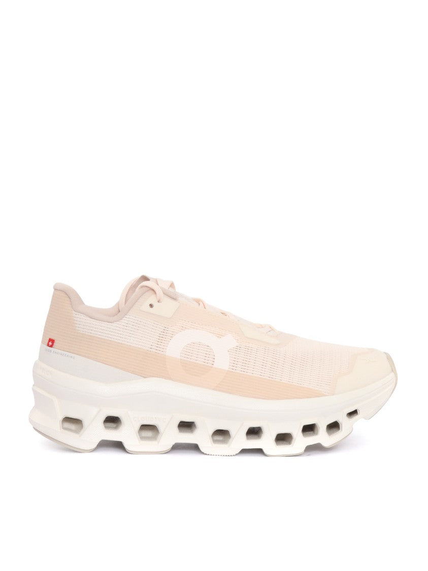 On Running Soled Cloudmonster Void Sneakers With Design