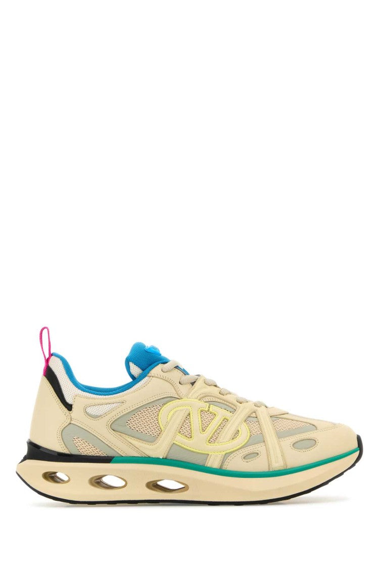 Valentino Garavani Multicolor Leather And Fabric Vlogo Easyjog Sneakers