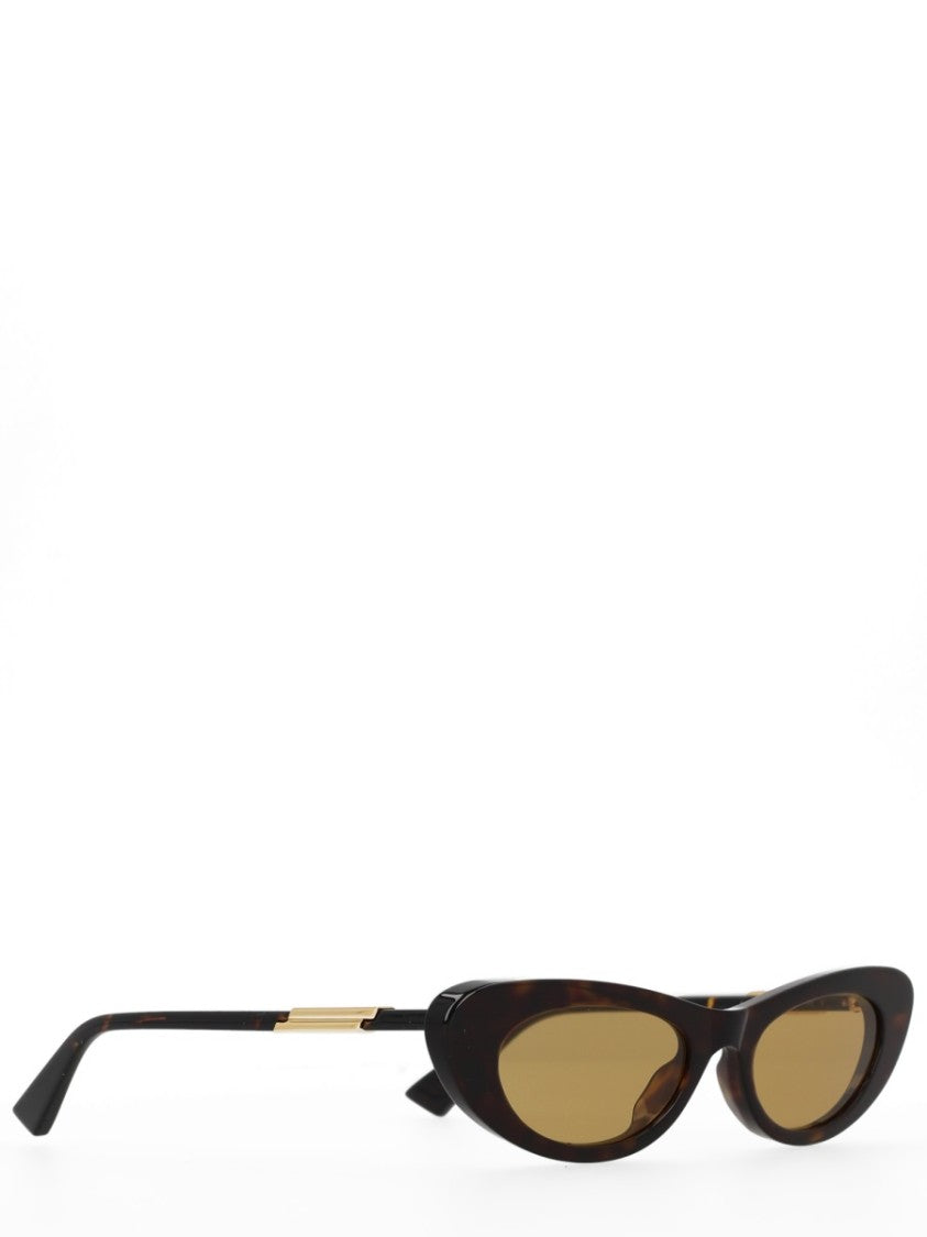 Bottega Veneta Snap Cat-Eye Tortoiseshell Sunglasses