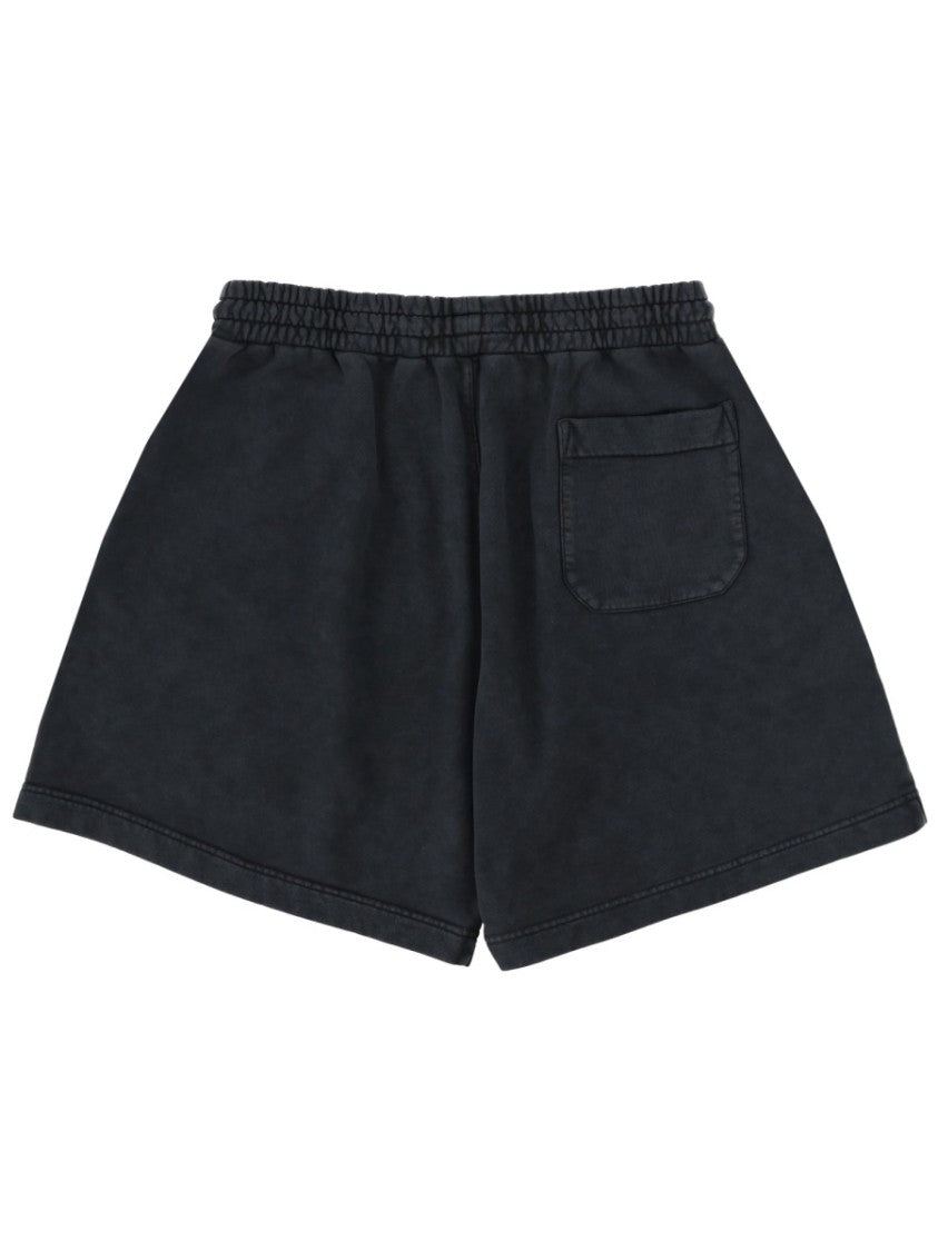 Msgm Relaxed Fit Lightly Washed Shorts
