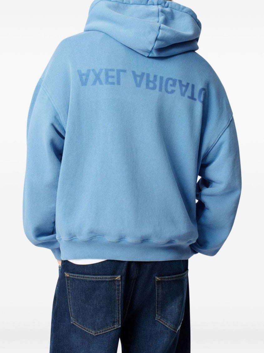 Axel Arigato Cornflower Blue Hoodie With Drop Shoulder