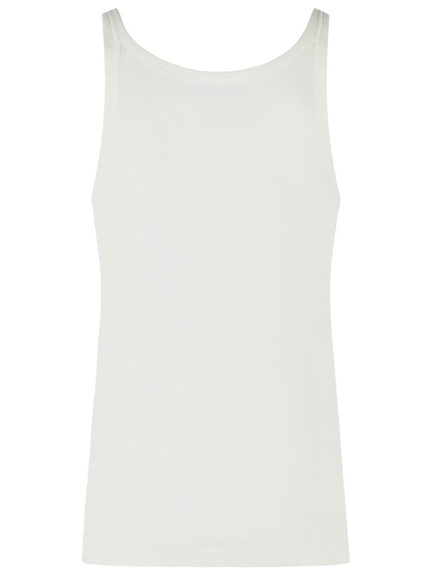 Dolce & Gabbana Ivory Cotton Tank Top