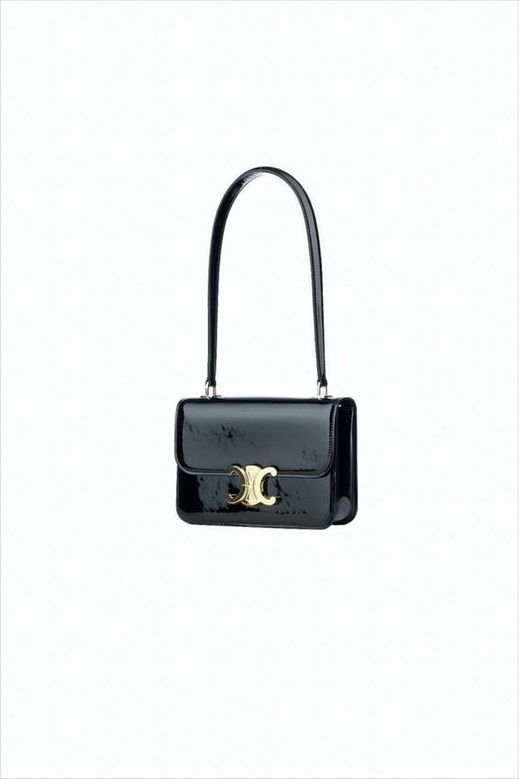 Celine Glossy Calf Leather Crossbody Bag