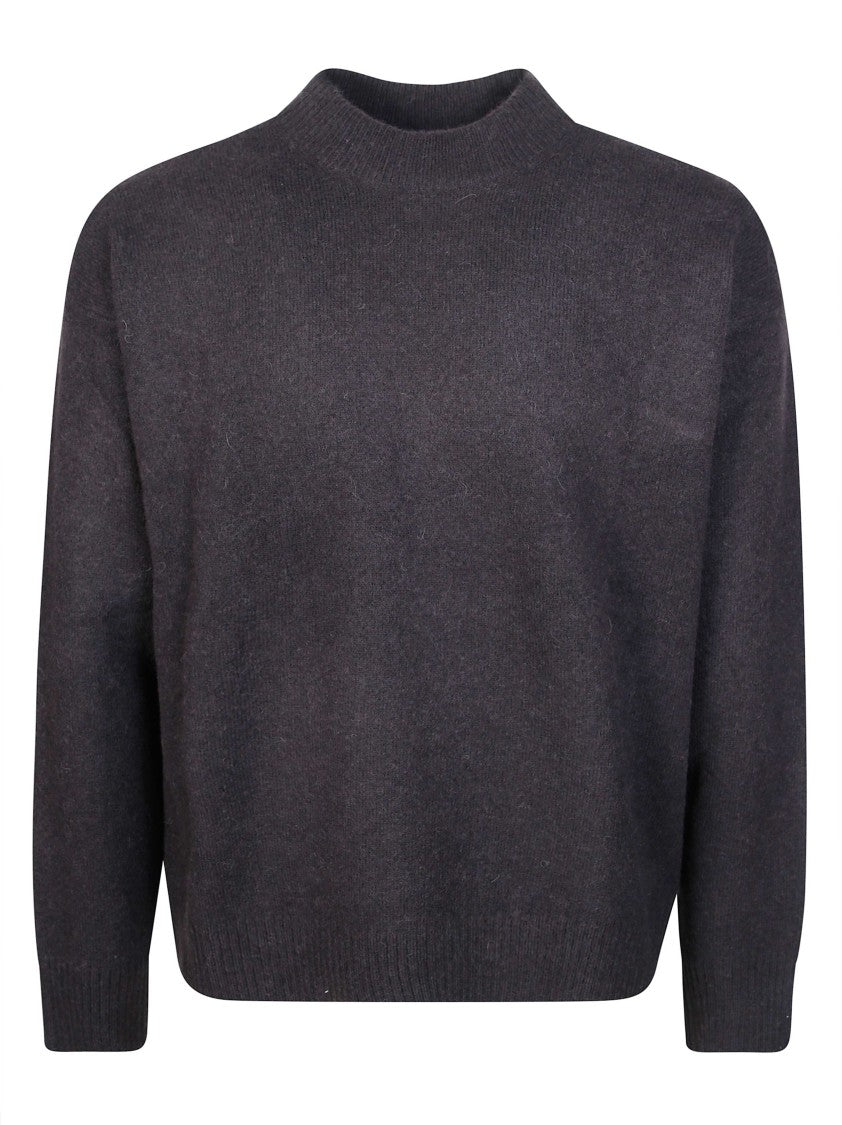 Paolo Pecora Dark Grey Knit Sweater