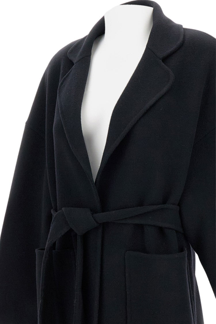 Aftercoat Long Wool Blend Coat With Relaxed Fit