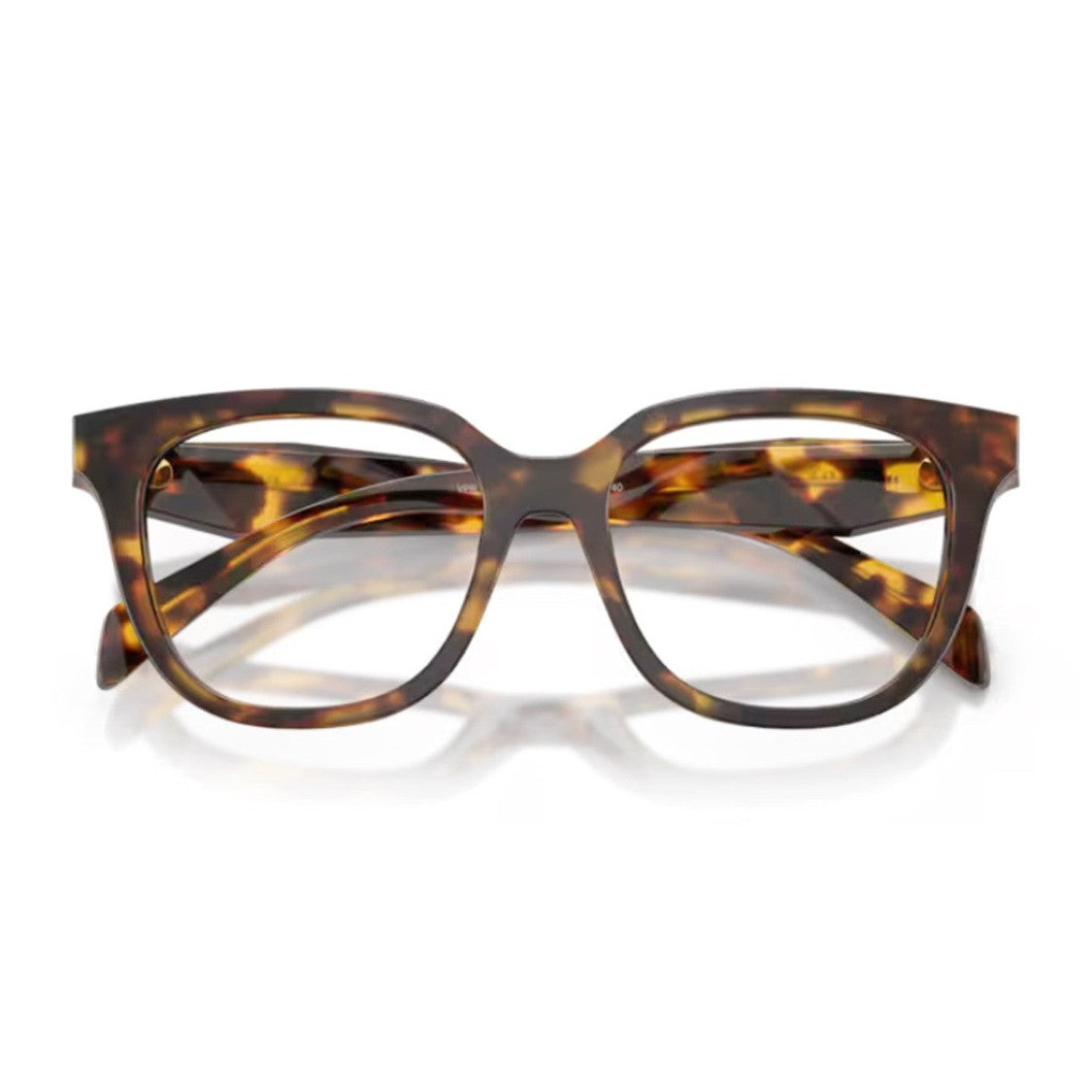 Prada Havana Pr C11v 3D Textured Butterfly Eyeglasses