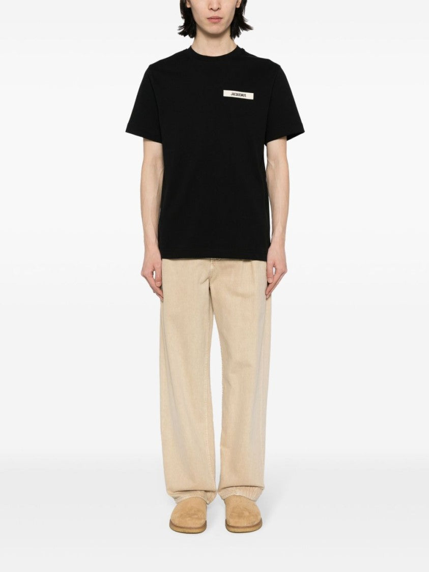 Jacquemus Minimalist Short-Sleeve T-Shirt With Crew Neckline