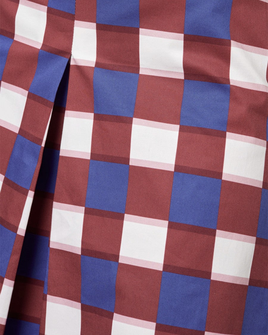 Alpha Studio Poplin Check Skirt
