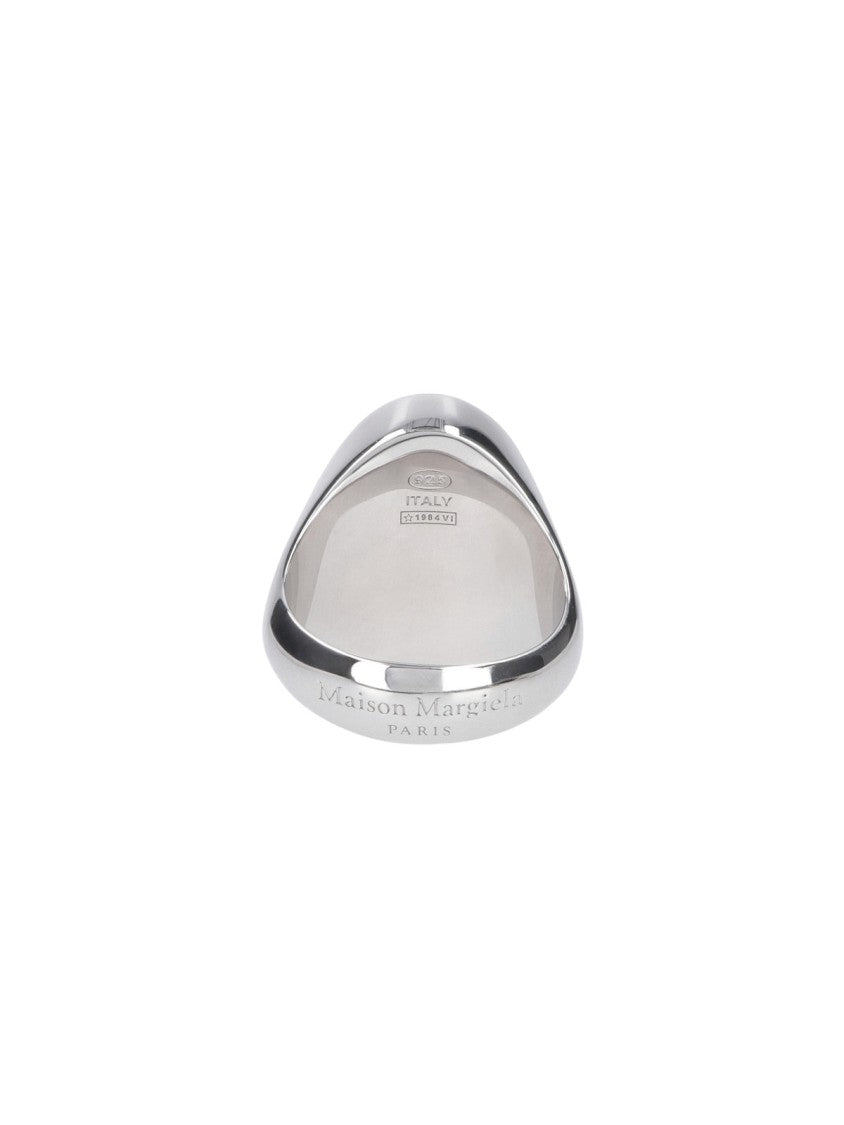 Maison Margiela Silver Oval Silver Ring