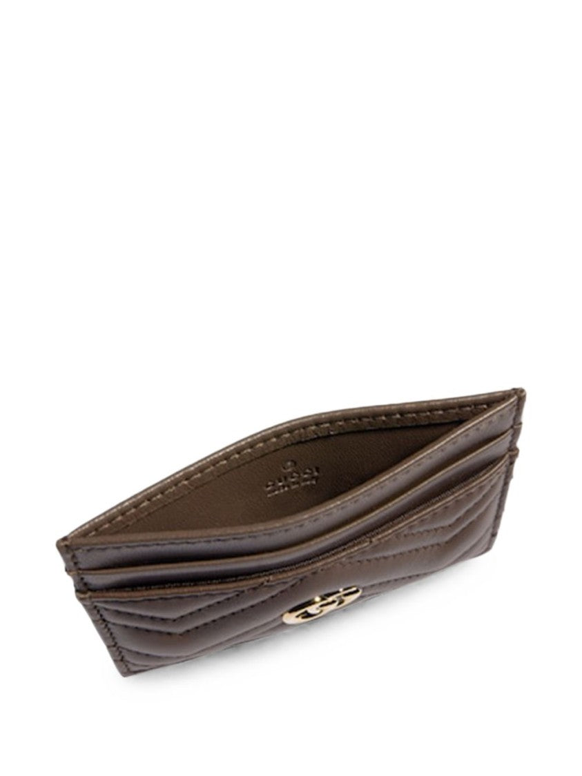 Gucci Chevron Quilted Lamb Leather Cardholder