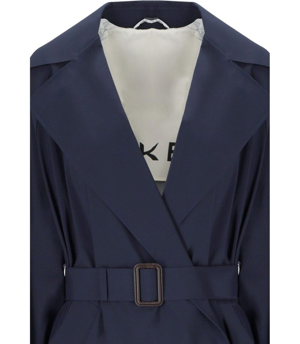 Max Mara Fatto Blue Trench Coat