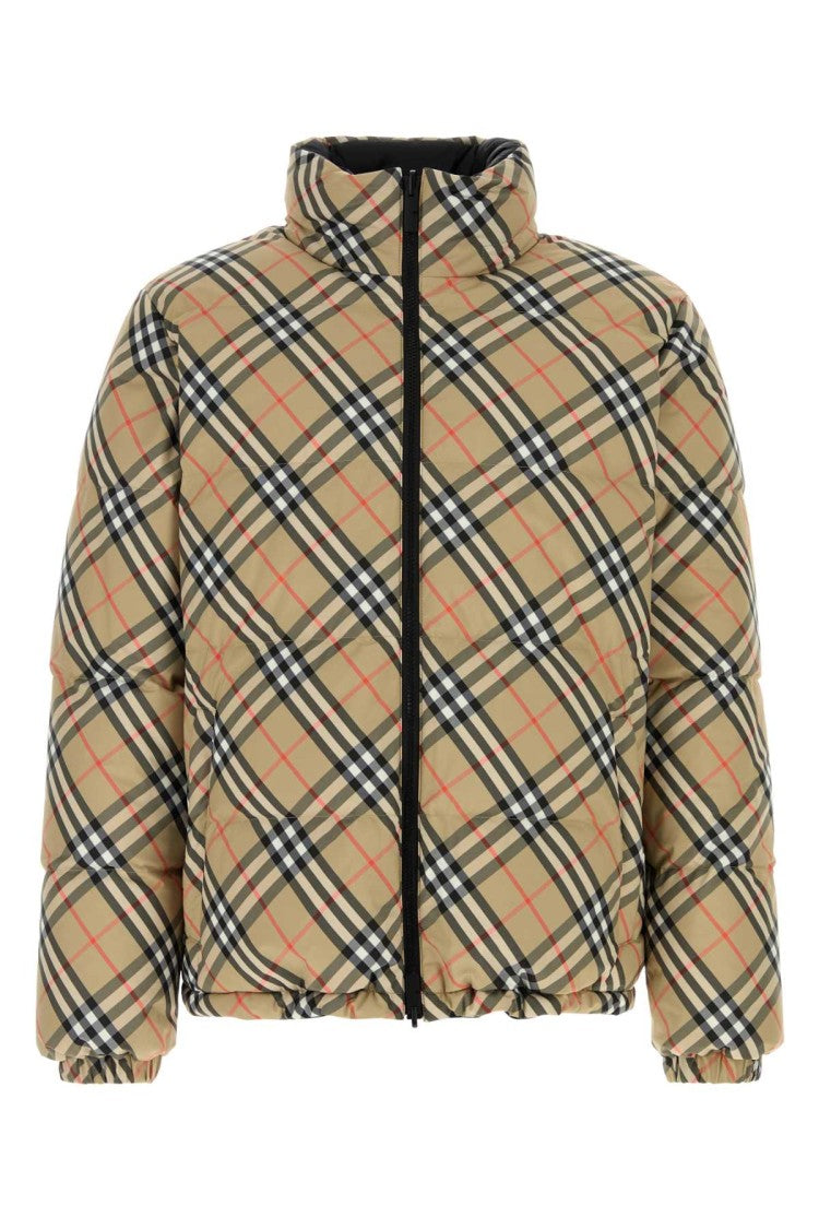 Burberry Embroidered Polyester Reversible Down Jacket