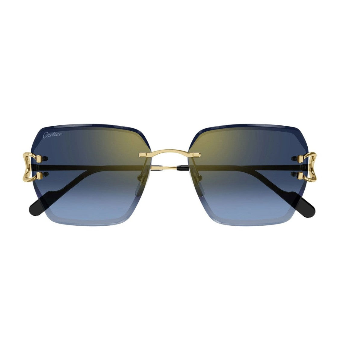 Cartier Gold Décor C Metal Sunglasses