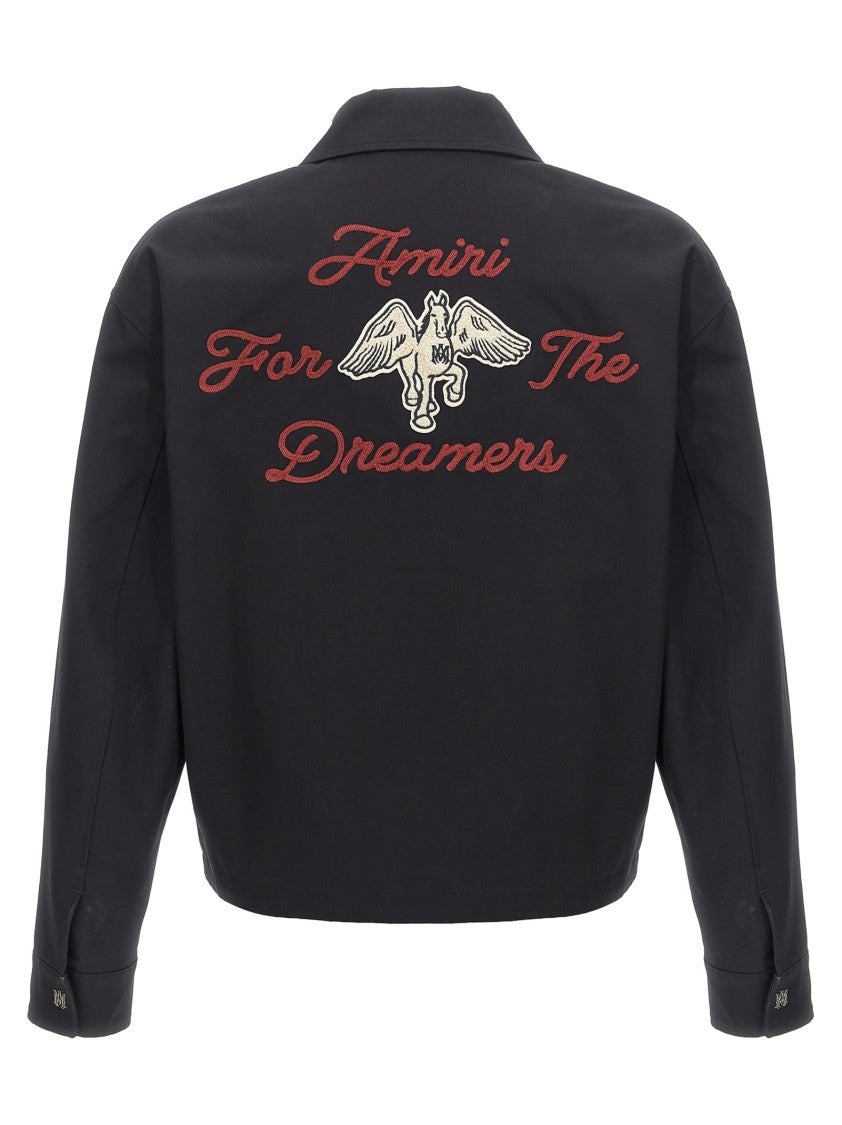 Amiri Canvas Jacket With Intricate Embroidery