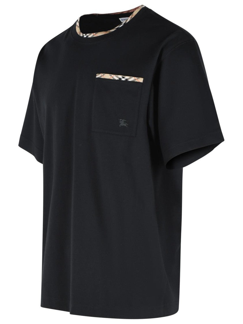 Burberry 'Ryan' Black Cotton T-Shirt