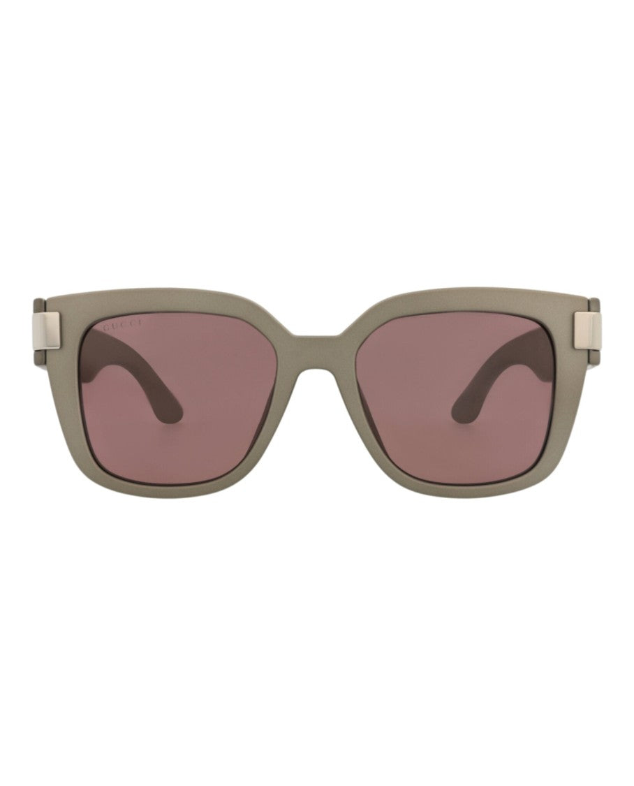 Gucci Square-Frame Injection Sunglasses