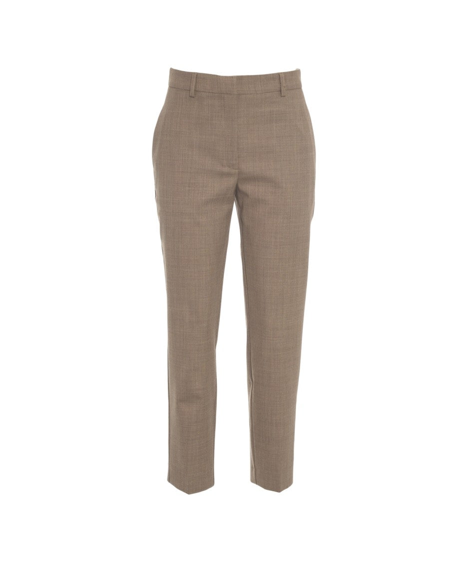 Ottod'ame Tapered Ankle-Length Trousers With Classic Pockets
