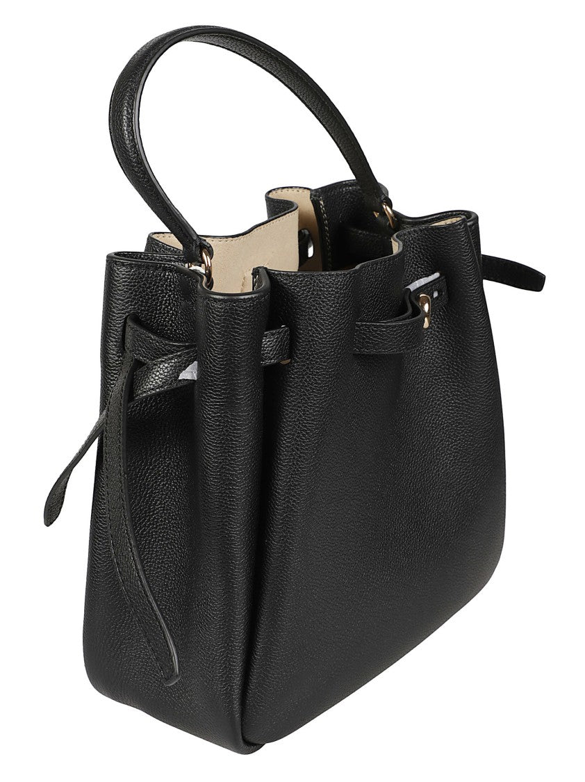 Tory Burch Romy Textured Leather Drawstring Bucket Bag