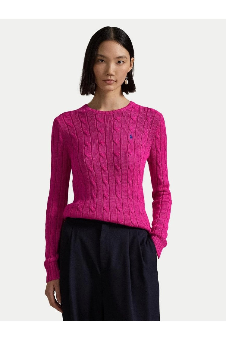 Polo Ralph Lauren Cable Knit Sweater With Round Neckline