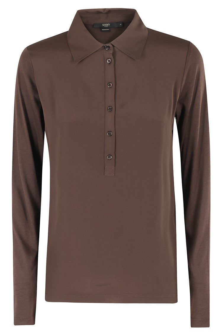 Seventy Classic Brown Polo Shirt
