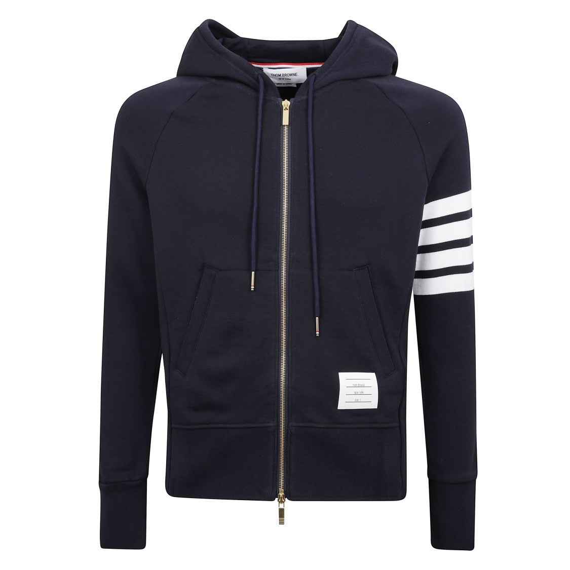 Thom Browne 4-Bar Zip Hoodie