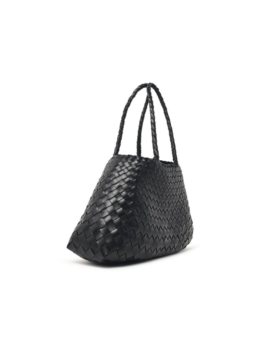Dragon Diffusion 'Santa Croce Big' Black Leather Bag