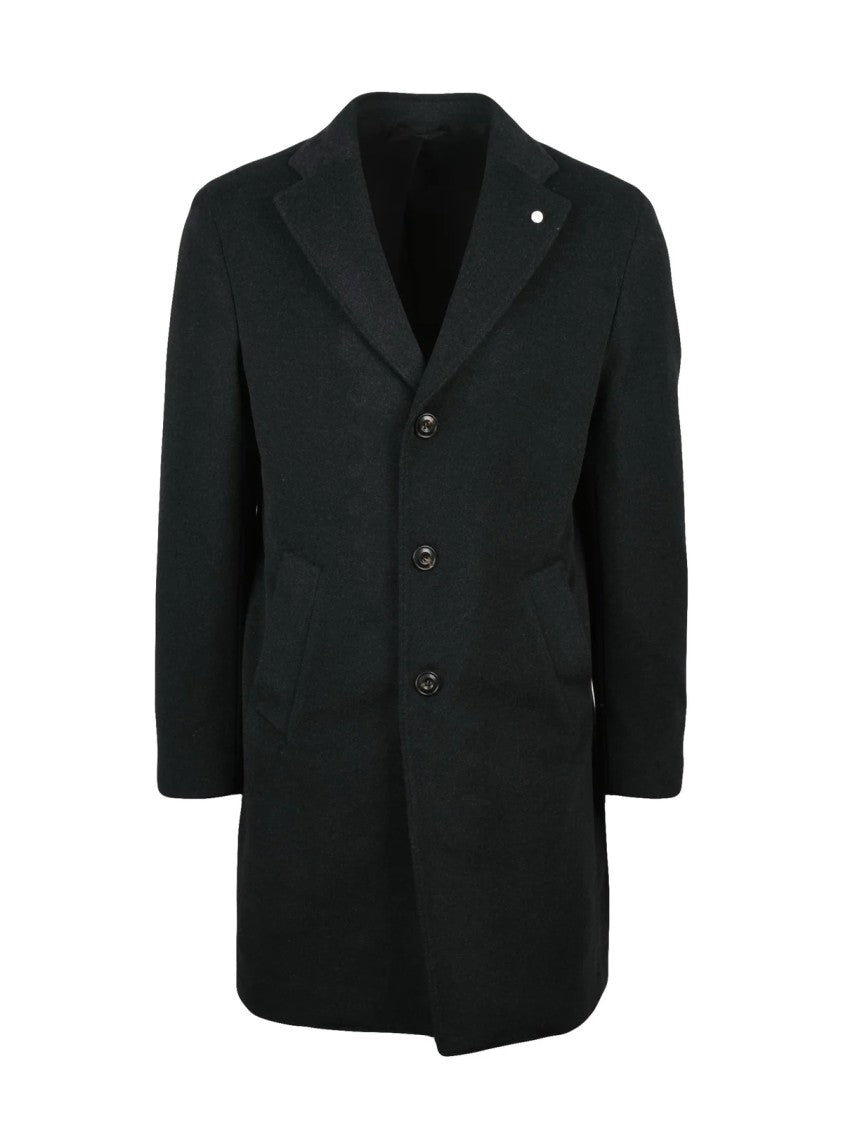 Luigi Bianchi Grey Wool Coat