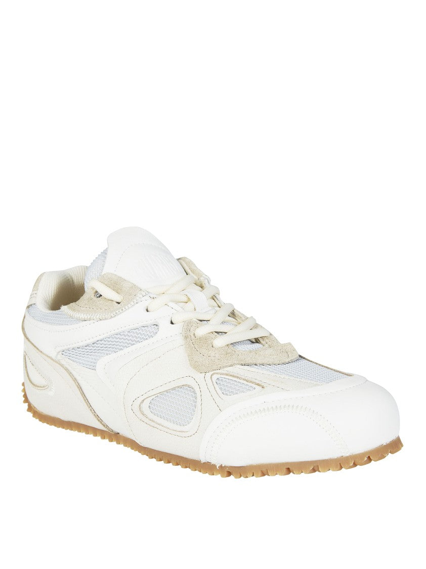 Axel Arigato White Slow Runner Suede Panels Sneakers