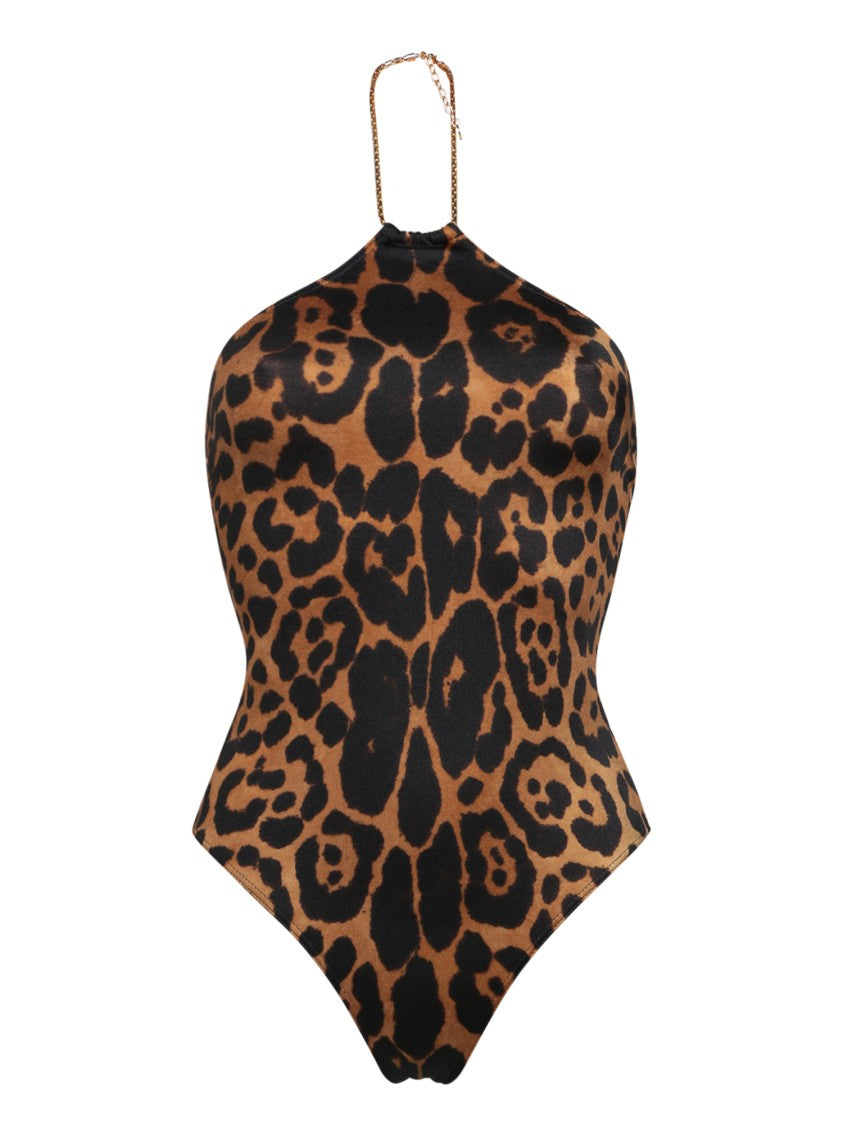 Tom Ford Leopard Print One-Piece Swimwear