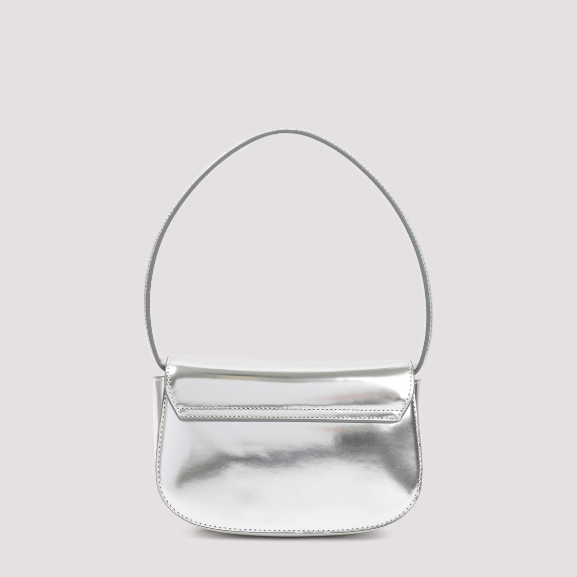 Diesel Silver Leather Handbag