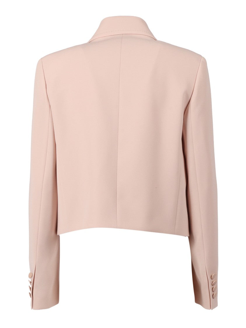 Max Mara Tailored Pink Jacket With Structured Shoulders