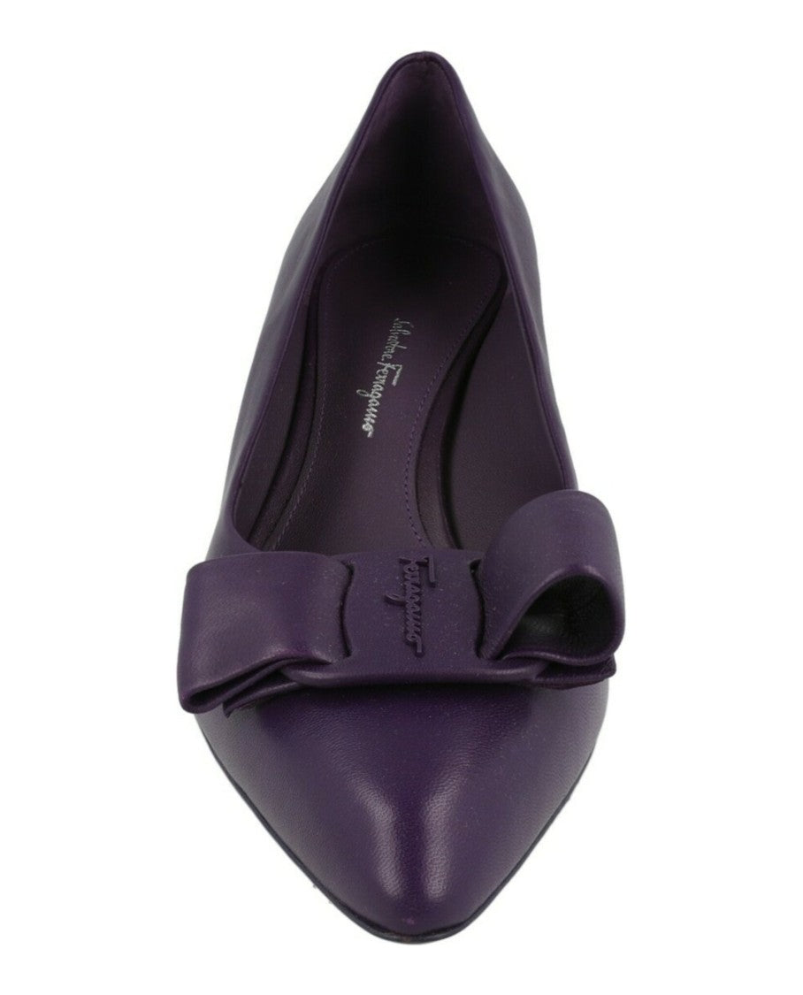 Ferragamo Viva 55 Leather Pumps