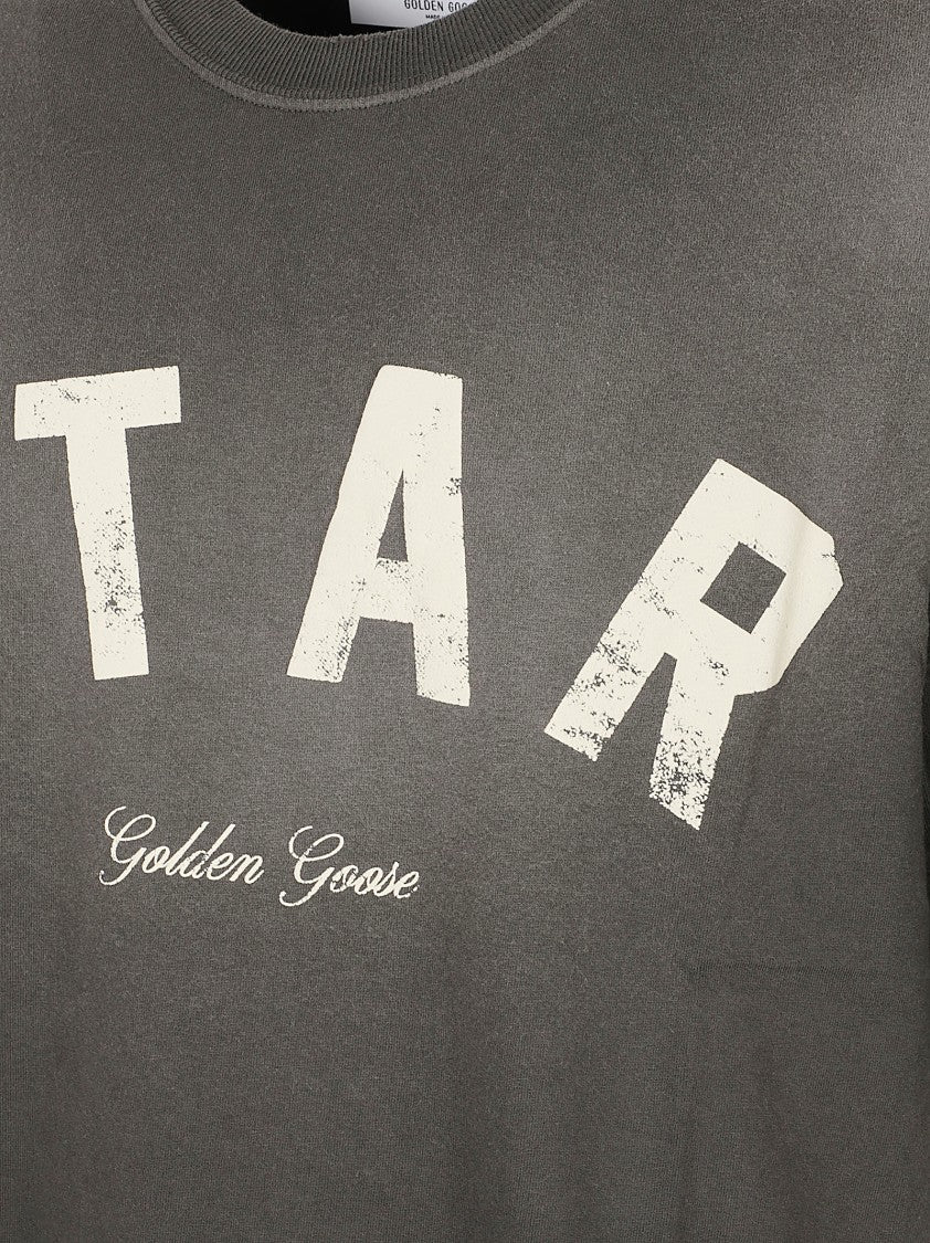 Golden Goose Boxy-Fit T-Shirt With Distressed Lettering