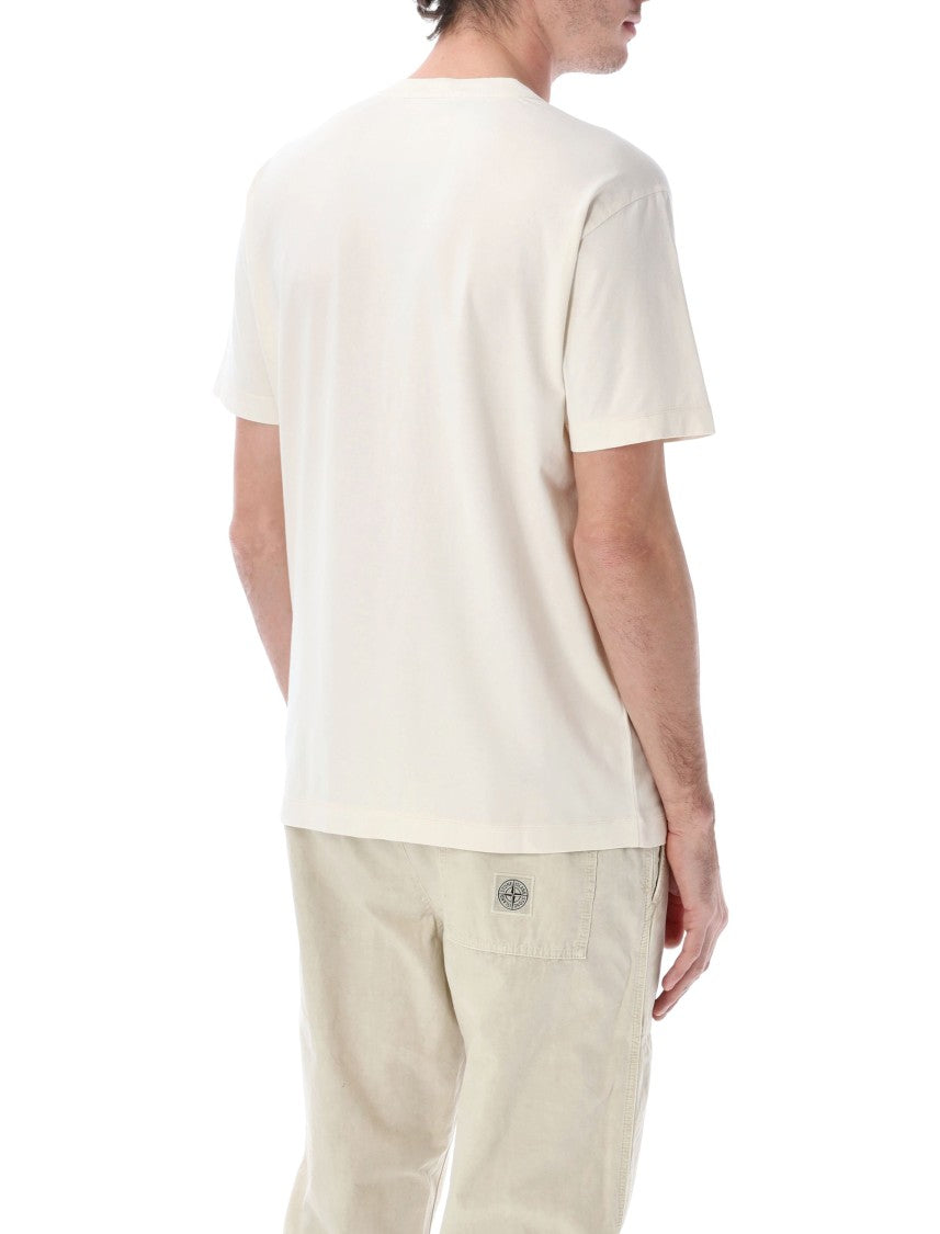Stone Island Cotton Jersey T-Shirt With Compass Patch