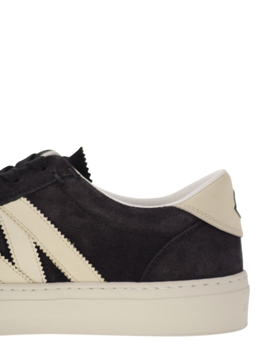 Moncler Monaco2 - Suede And Nubuck Leather Trainers